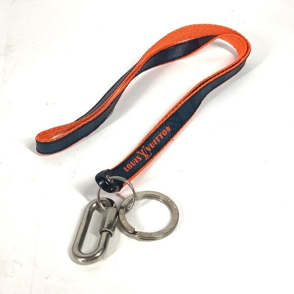 LOUIS VUITTON M67773 Damier Cobalt Portocre Lanyard Neck strap carabiner strap - Picture 1 of 12